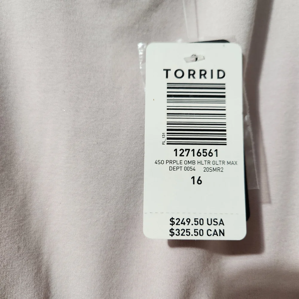 Torrid Purple Ombre Halter Dress - Picture 3 of 4